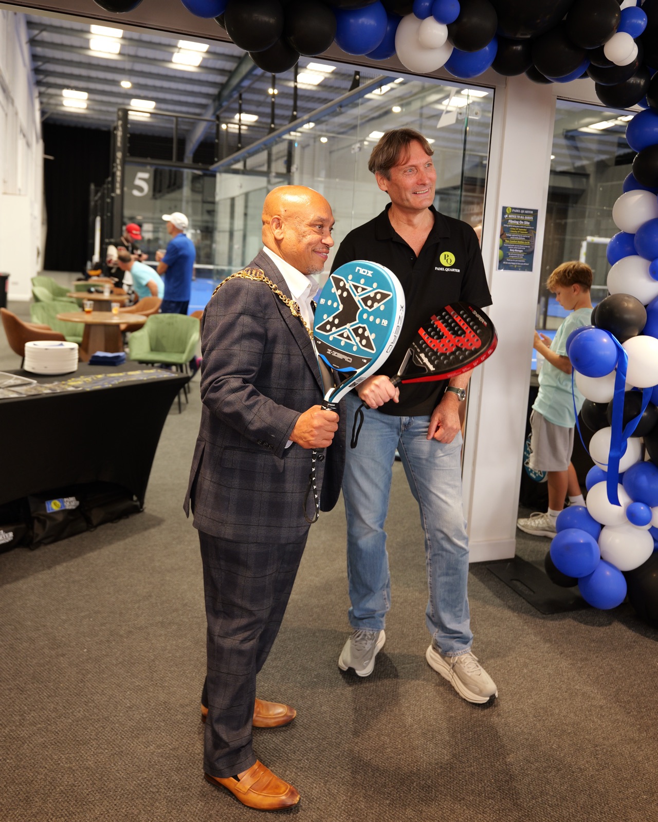 The Mayor doing the honours at the grand opening
